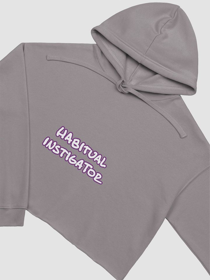 HABITUAL INSTIGATOR (lined design, #763D7D) fleece cropped hoodie product image (25)