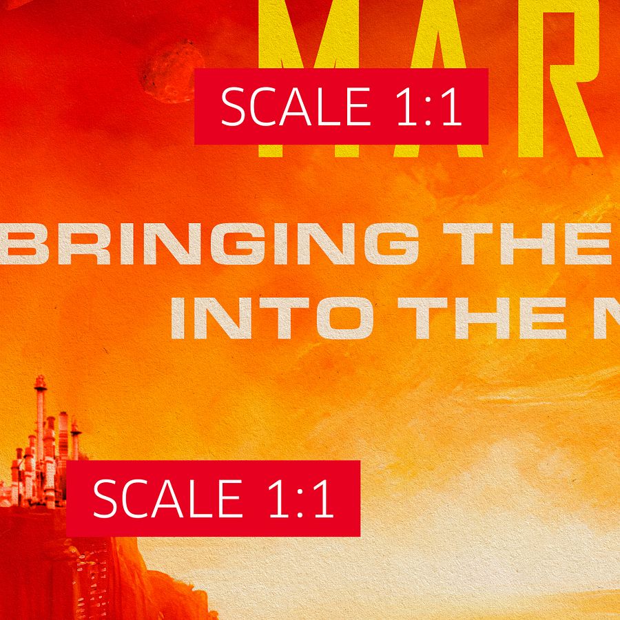 Mars, Federal Colonies. Total Recall, 1990 — Vintage space poster, movie poster product image (4)