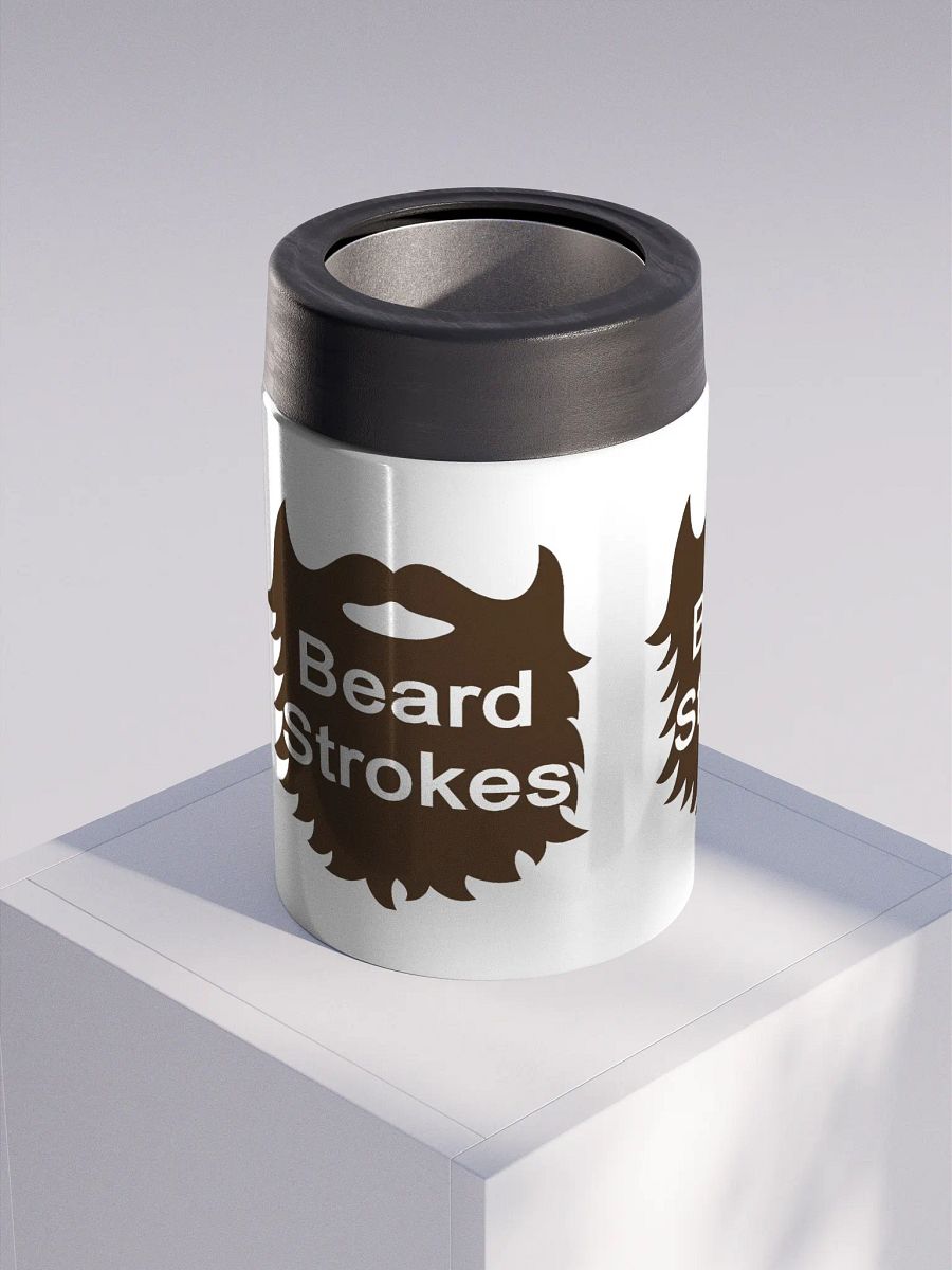 Beard Strokes Stainless Steel Koozie product image (1)