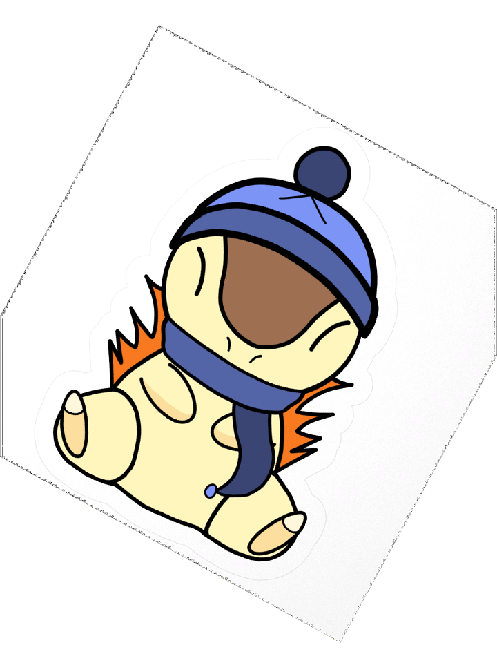 Winter Hedgehog Sticker product image (4)