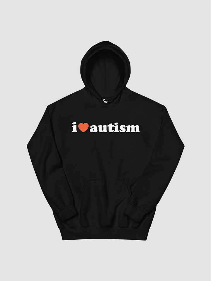 I Heart Autism Black Hoodie product image (1)