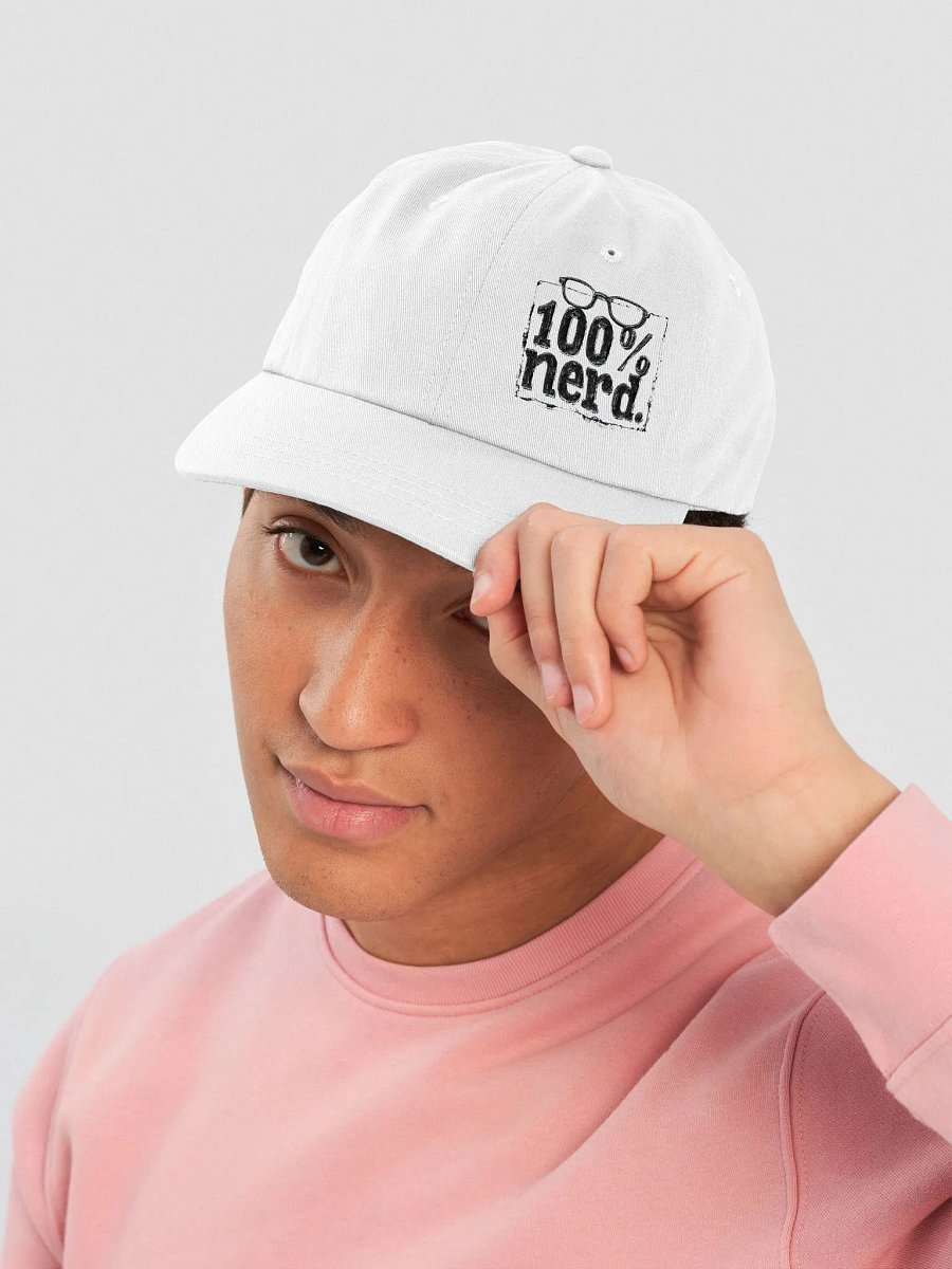 "100% Nerd." With Border. Hat product image (4)