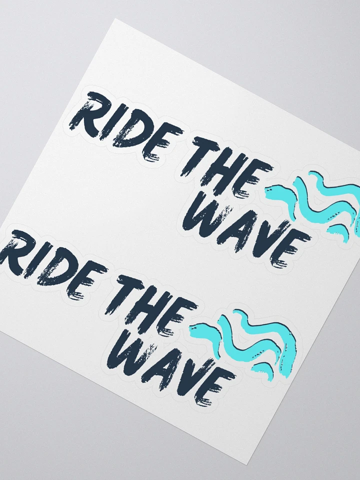 Ride the wave stickers product image (1)