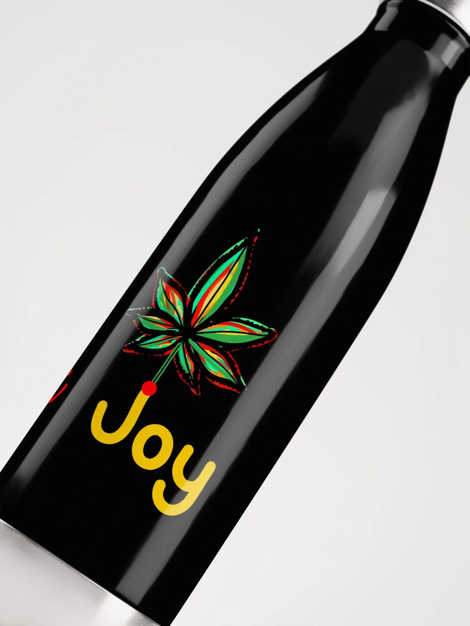 Joyful Leaf Stainless Steel Water Bottle product image (5)