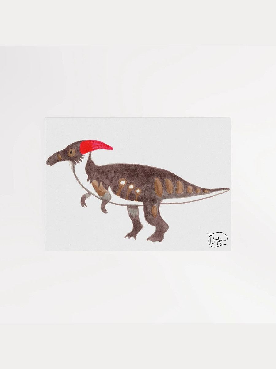 Parasaurolophus Watercolour Print product image (1)
