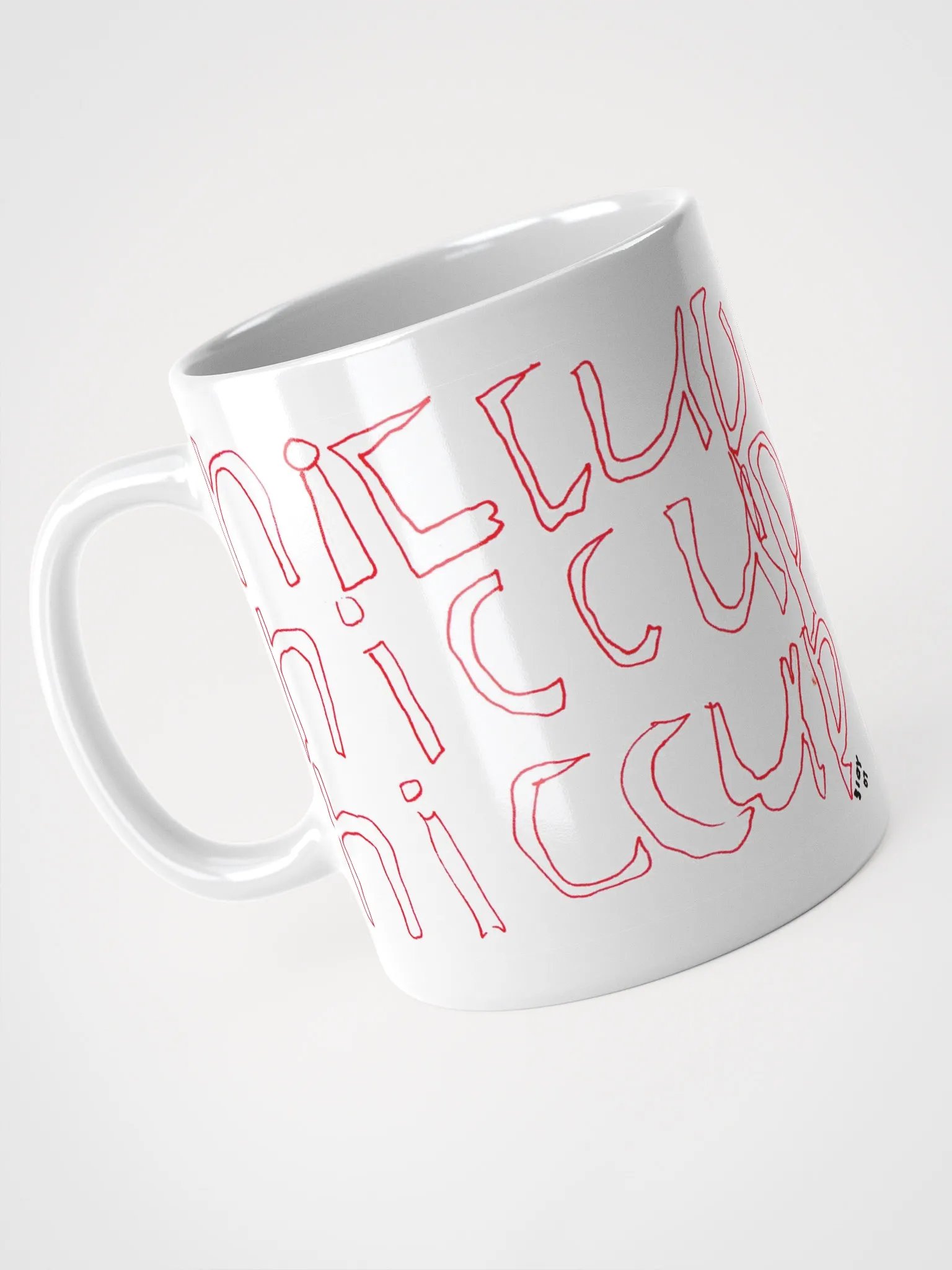 Hiccup White Glossy Mug product image (4)