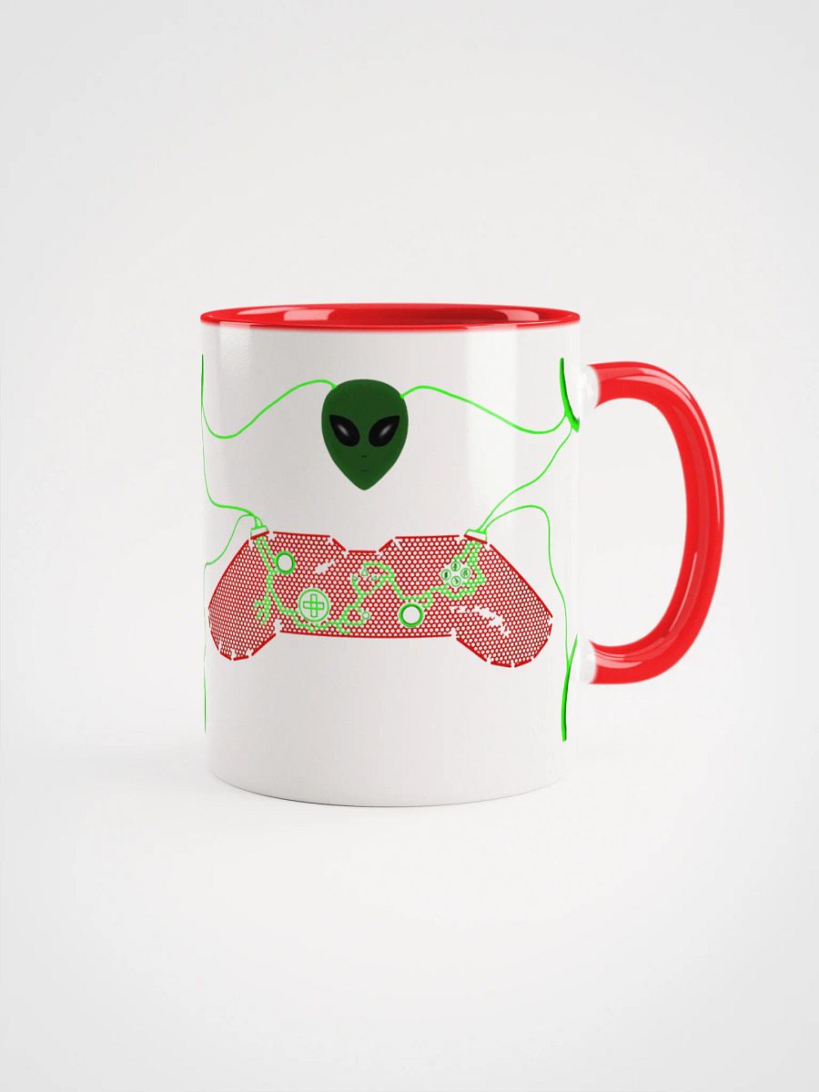 Neon Alien Game Controllers Ceramic Mug product image (1)