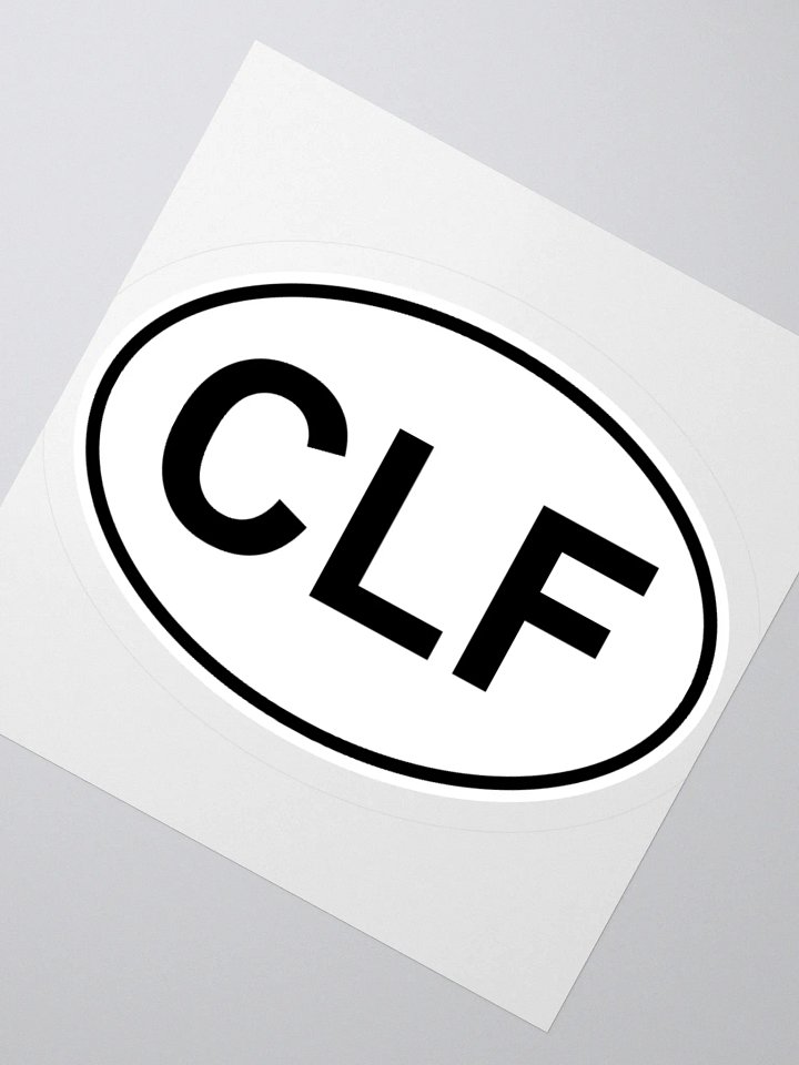 CLF Oval Sticker product image (2)