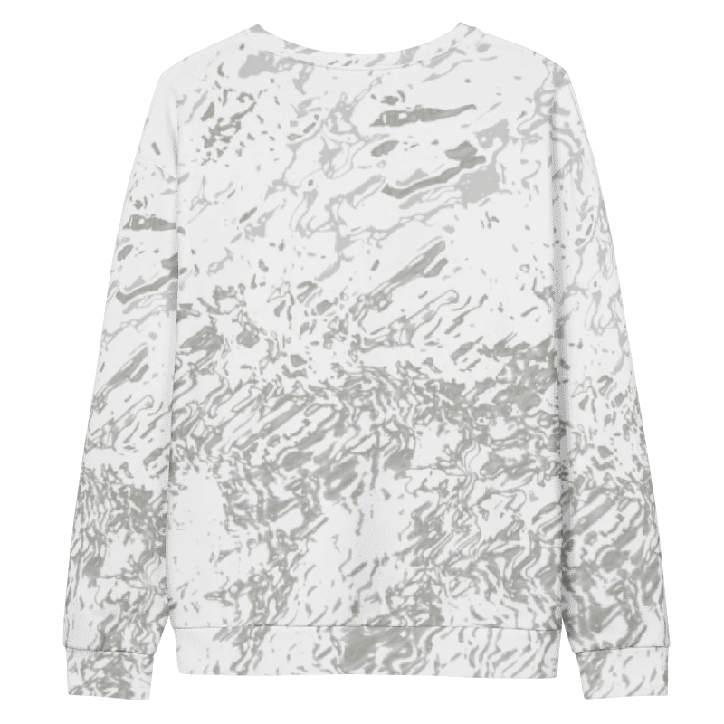 Abstract Pale Marble Effect Design Unisex All Over Print Sweatshirt product image (9)