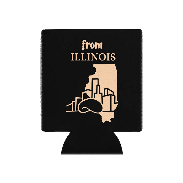 Sassy Illinois Stylized Can Cooler product image (1)