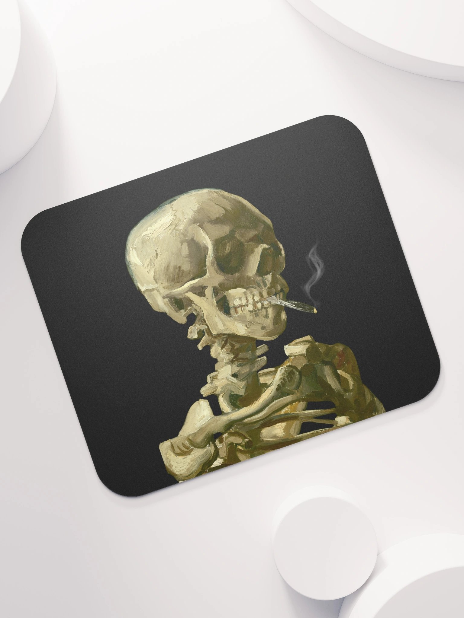 Smoking Skeleton Mouse Pad product image (7)