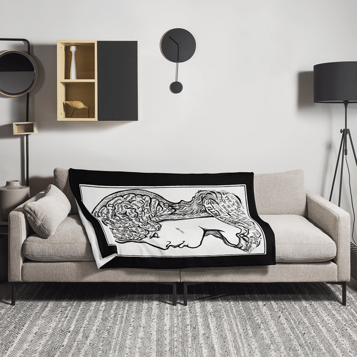 On The Brain OG Fleece Blanket product image (2)