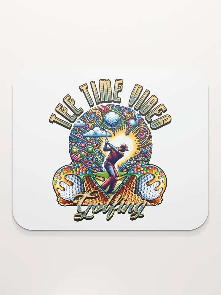 Tee Time Vibes Golfing Mouse Pad product image (1)