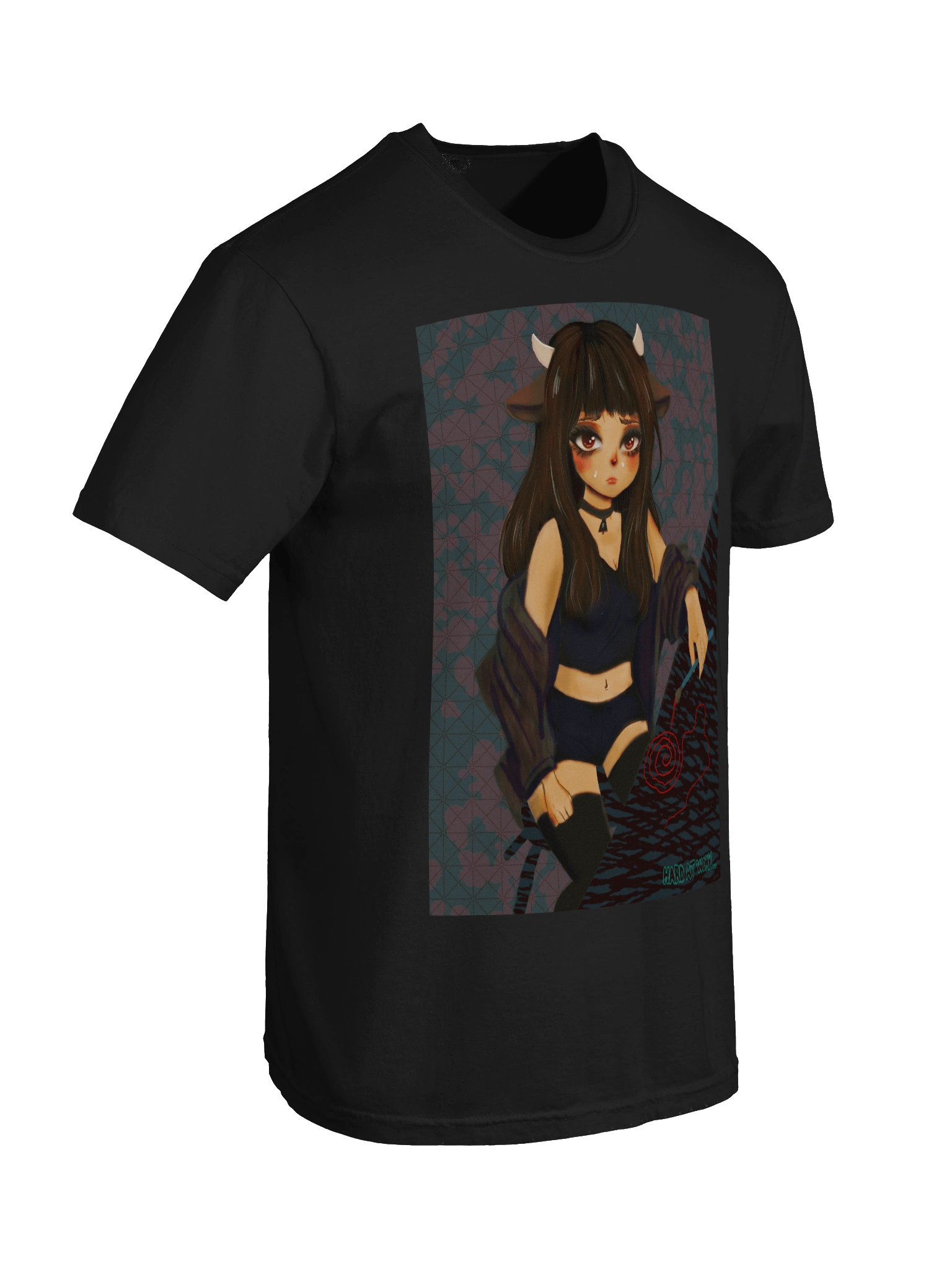 Struggling Aritst Cow-Girl Anime T-Shirt product image (8)