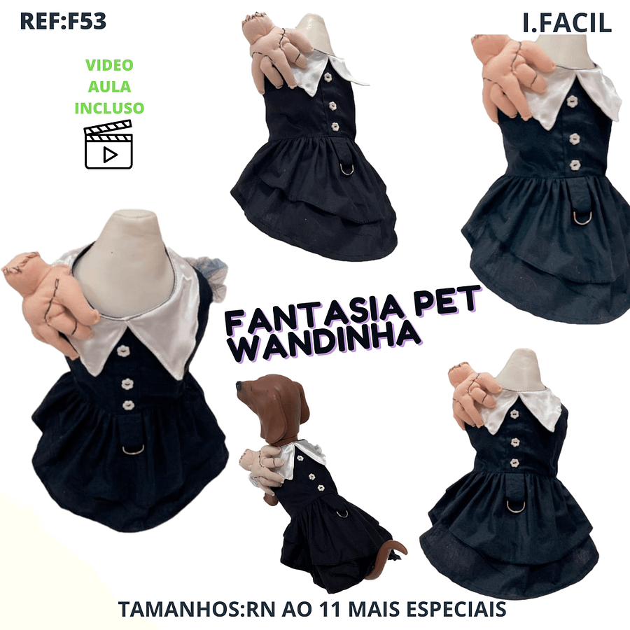 Fantasia Wandinha - Modelagem Pet PDF product image (1)