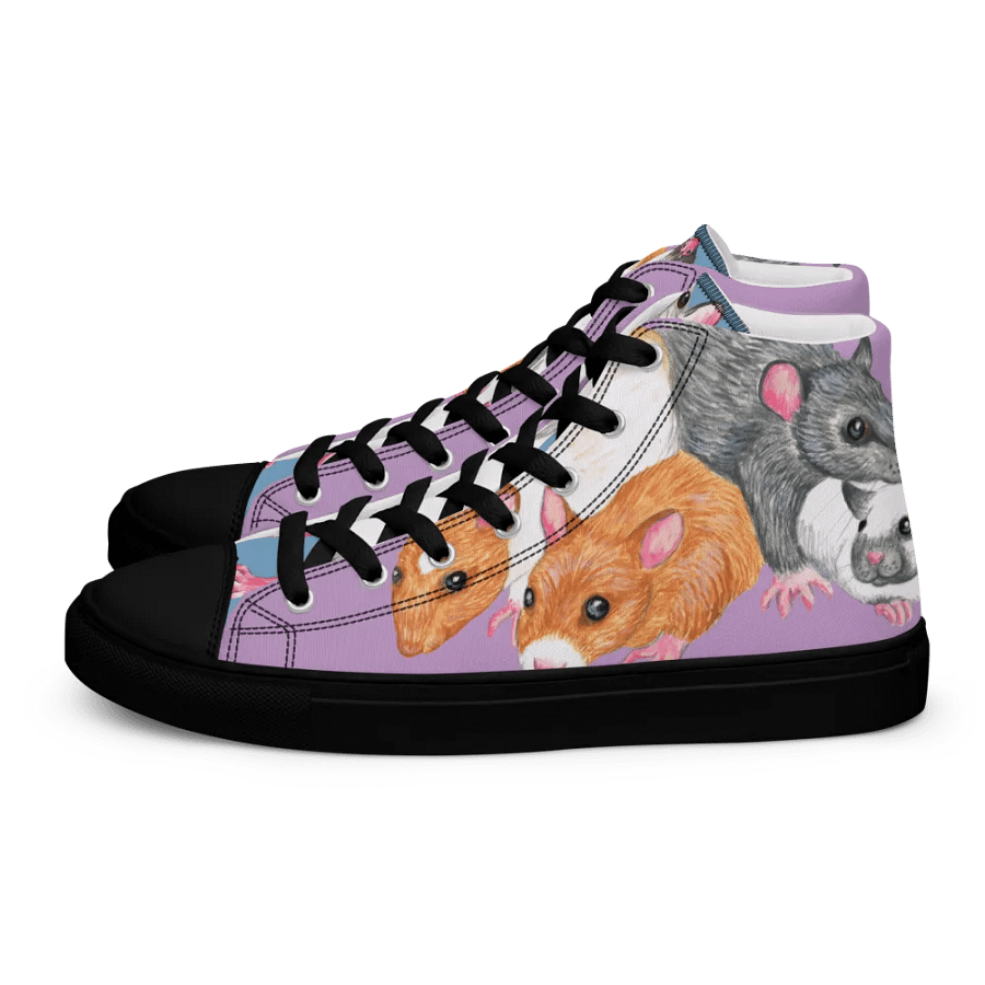 rat mischief High Top Canvas Shoes (womens) product image (6)