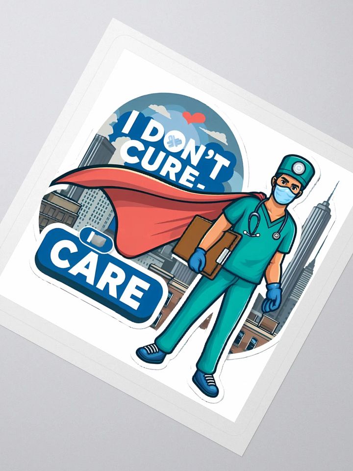 Superhero Healthcare Worker Kiss Cut Stickers product image (2)