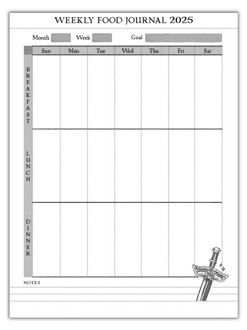 Laois Food Journal Cover & Daily/Weekly 2025 Templates product image (3)