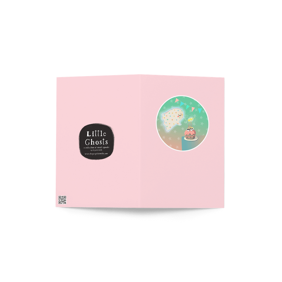 Pastel Little Ghost Birthday Cake #2 - Greeting Card product image (5)