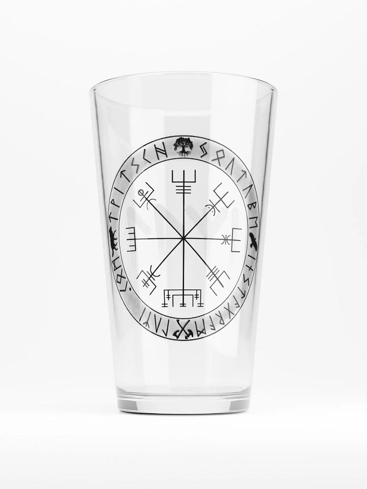 Nordische Runen Vegvísir | Trinkglas product image (1)