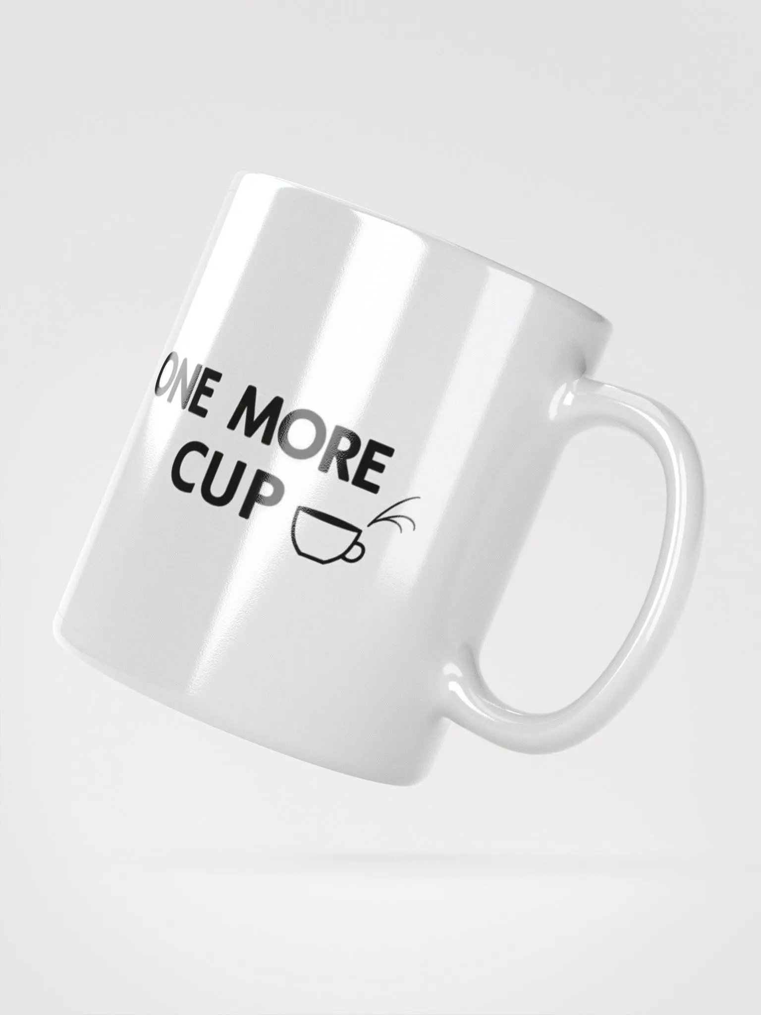 Steamy Sips White Glossy Mug product image (2)