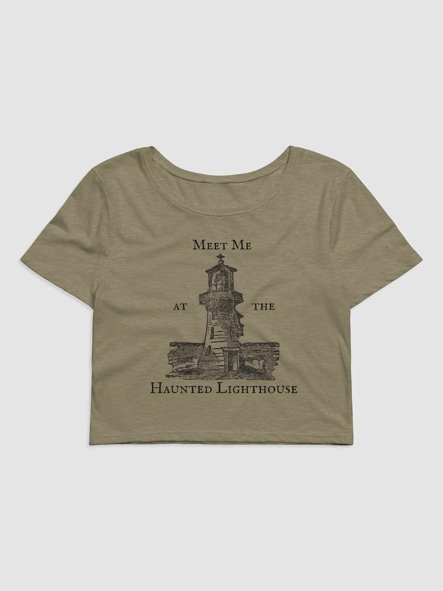 Haunted Lighthouse Women's Crop Tee product image (2)
