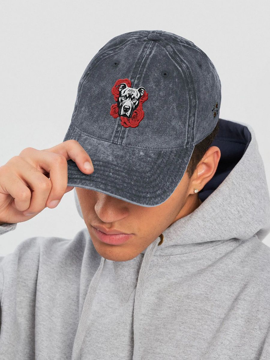 PITBULL'S N ROSES Embroidered - Washed Adjustable Hat product image (7)