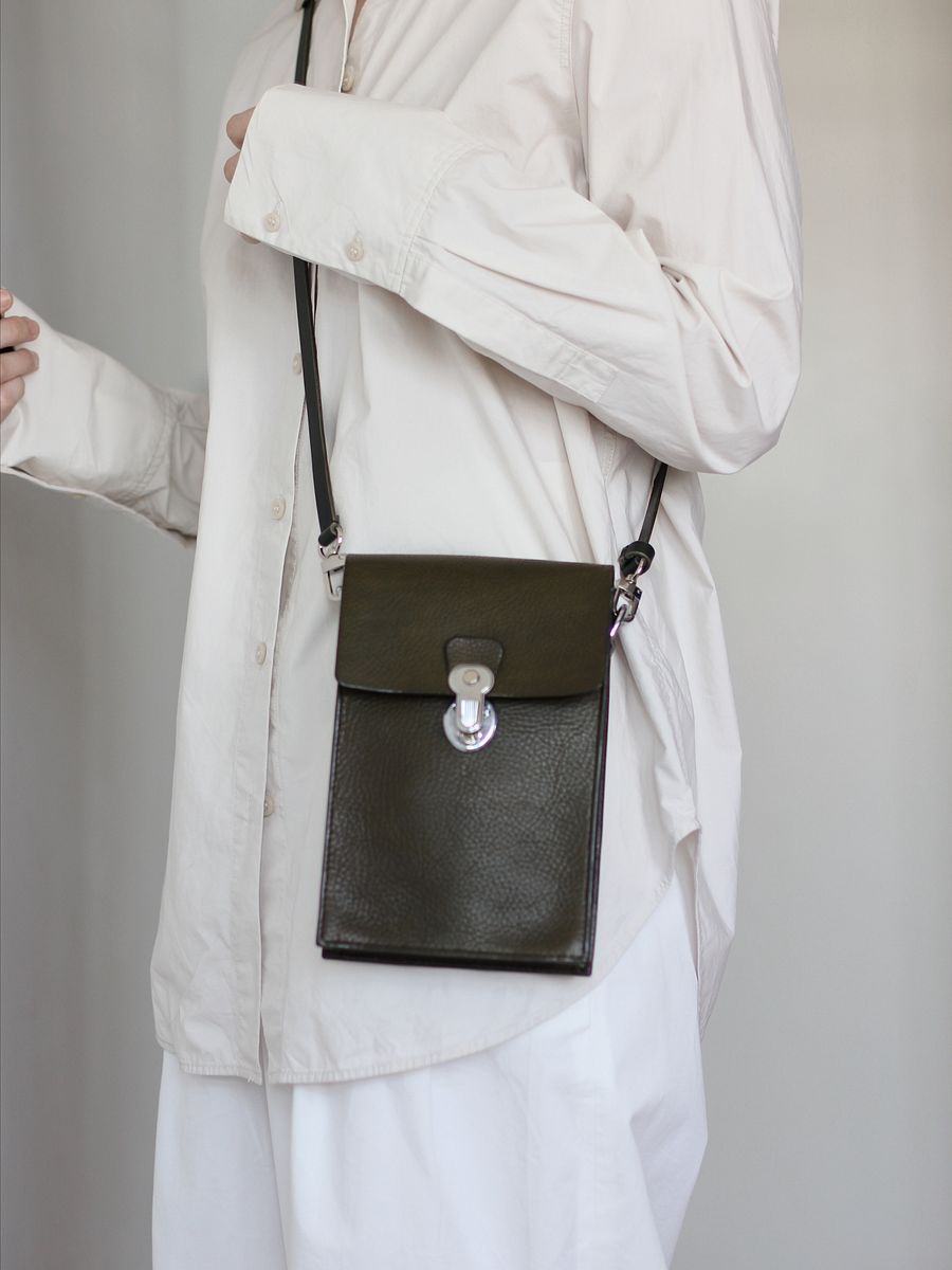 Vegetable Tanned Leather Satchel in Oliva product image (4)