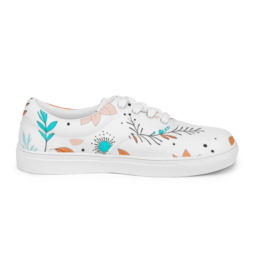 Blossom Charm -Women's Lace-Up Canvas Shoes product image (4)
