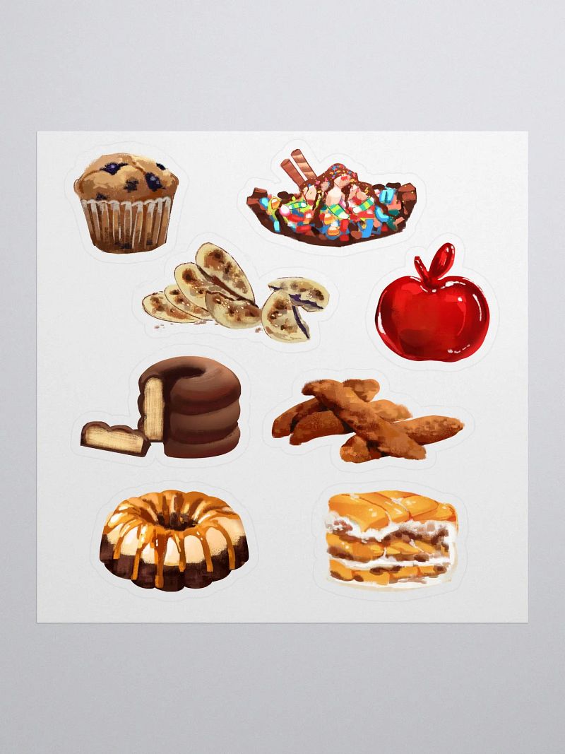 Snacc Time Sticker sheet: Desserts
