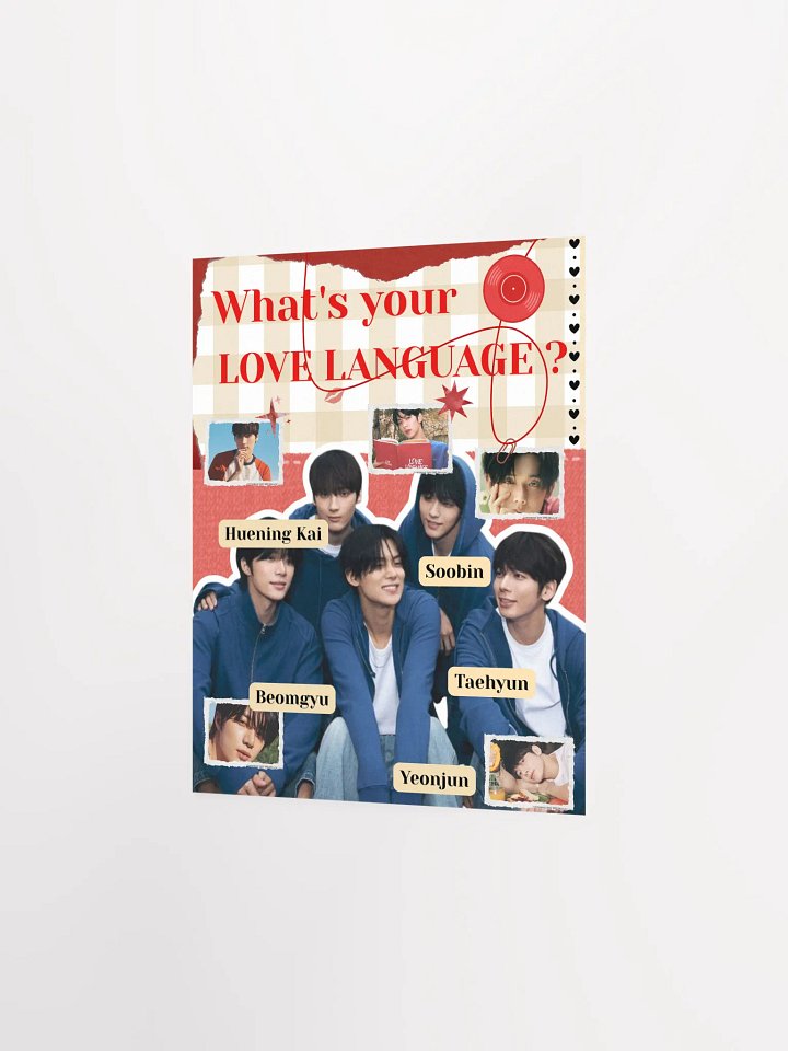 LOVE LANGUAGE TXT MATTE POSTER product image (3)