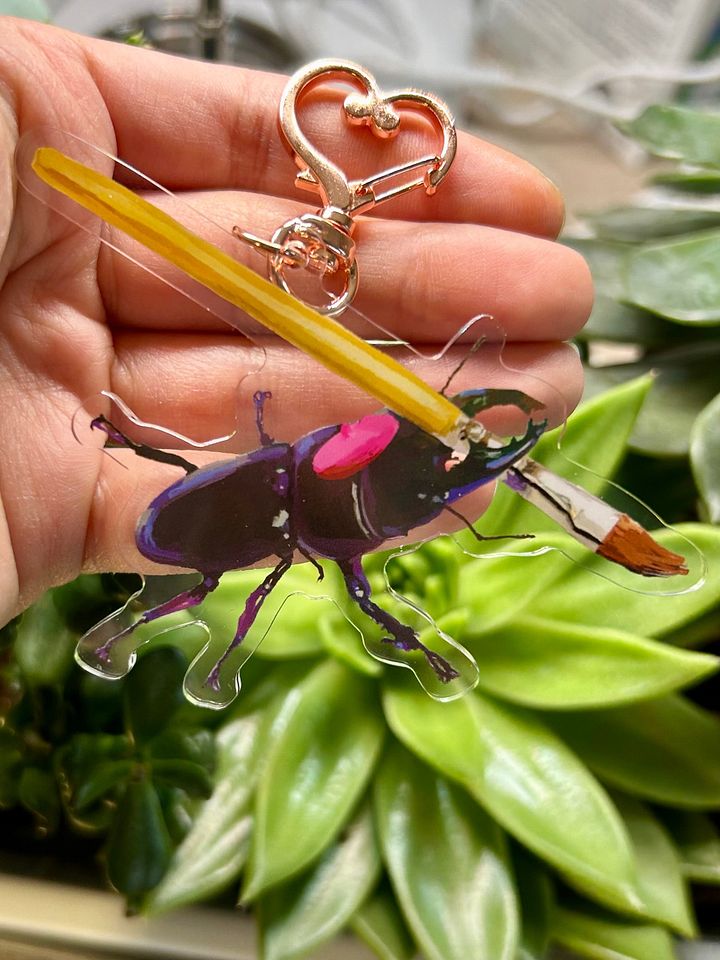Artist Beetle Keychain product image (1)