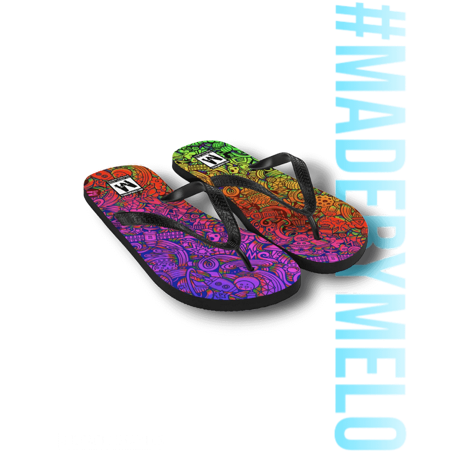 Rainbow Space Scribble - Flip Flops | #MadeByMELO product image (5)