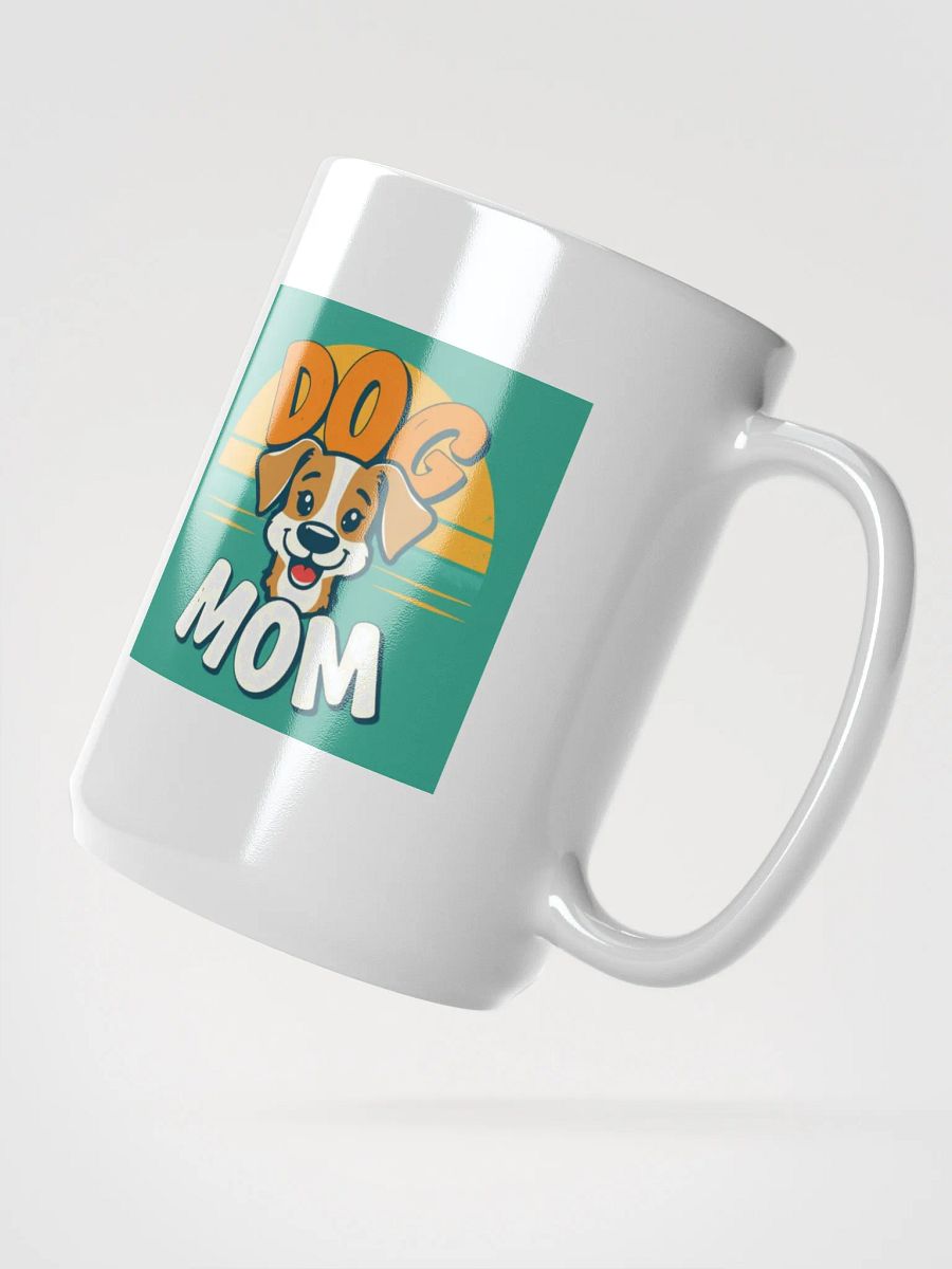 Dog Mom Sunset White Glossy Mug product image (3)