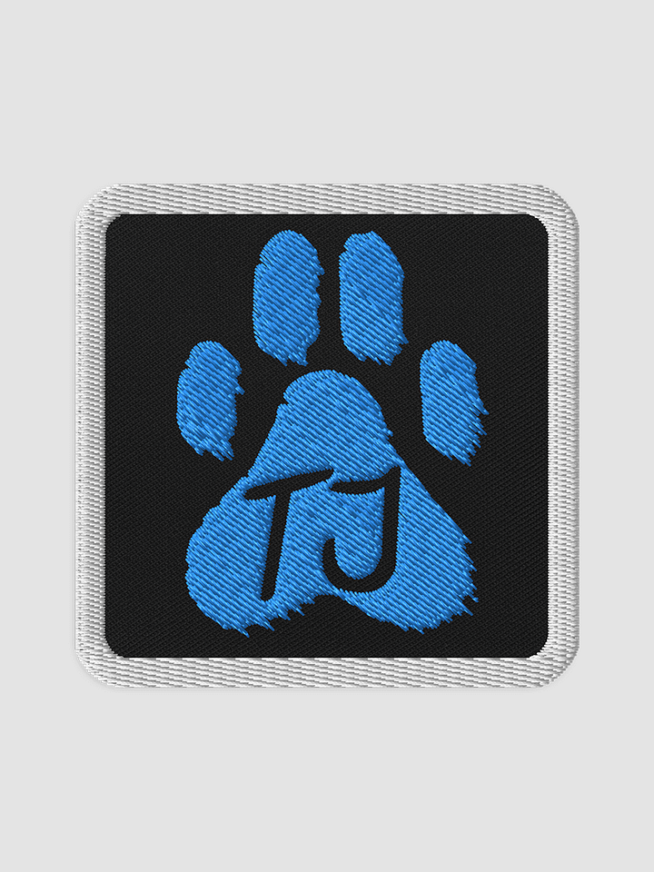 TJ Paw Embroidered Patch - Square (Blue detail) product image (1)