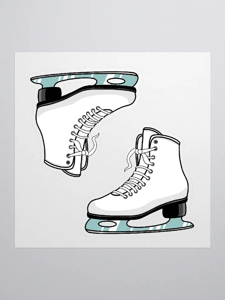 White Ice Skates Sticker Set product image (2)