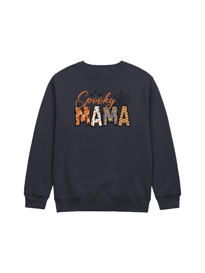 Women Premium Crewneck Sweatshirt Halloween Spooky MAMA product image (1)