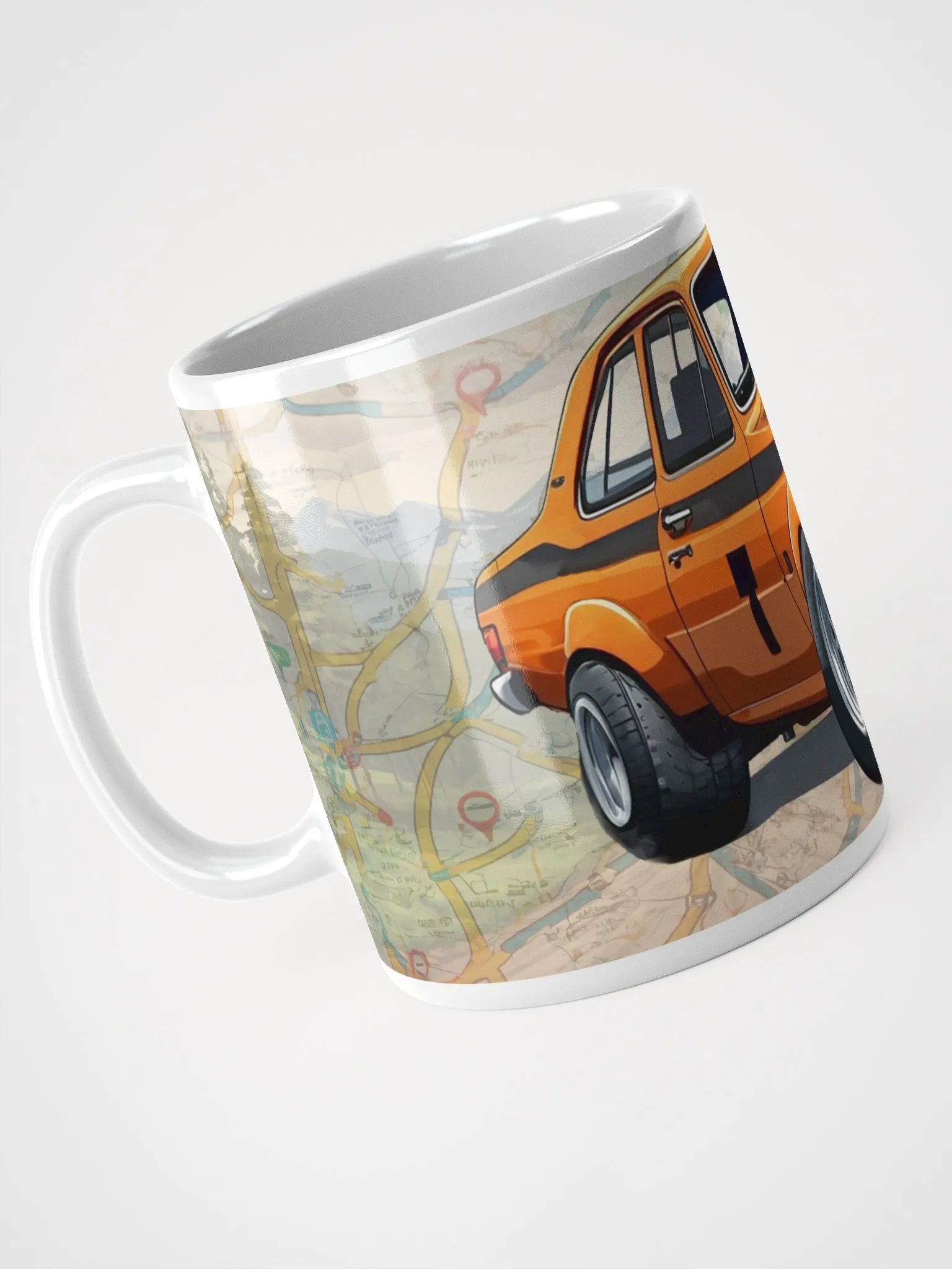 Cartoon Ford Escort MK1 Orange product image (3)