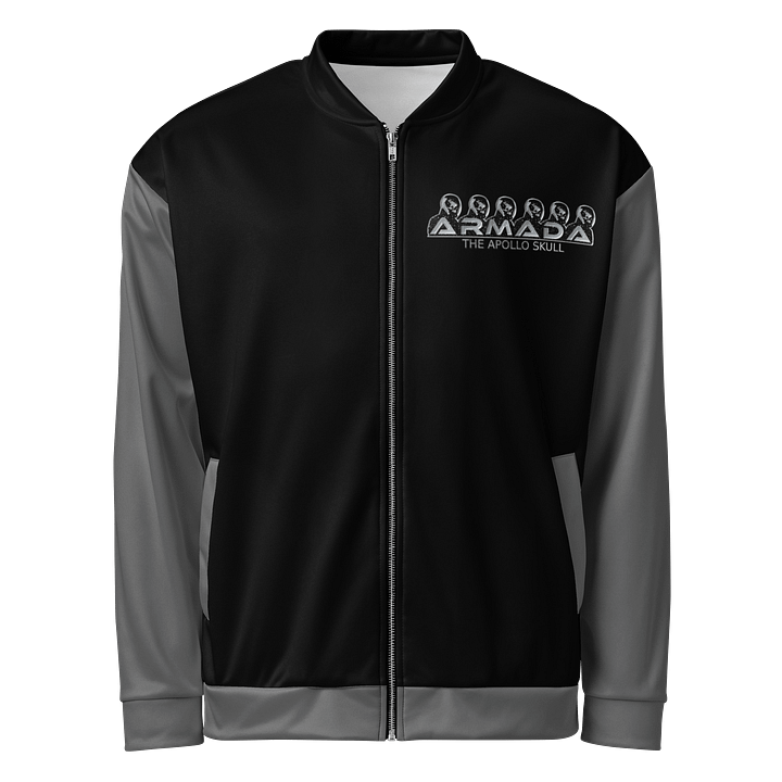 Spread Cheeks NOT Hate Grey Sleeves Bomber Jacket product image (1)