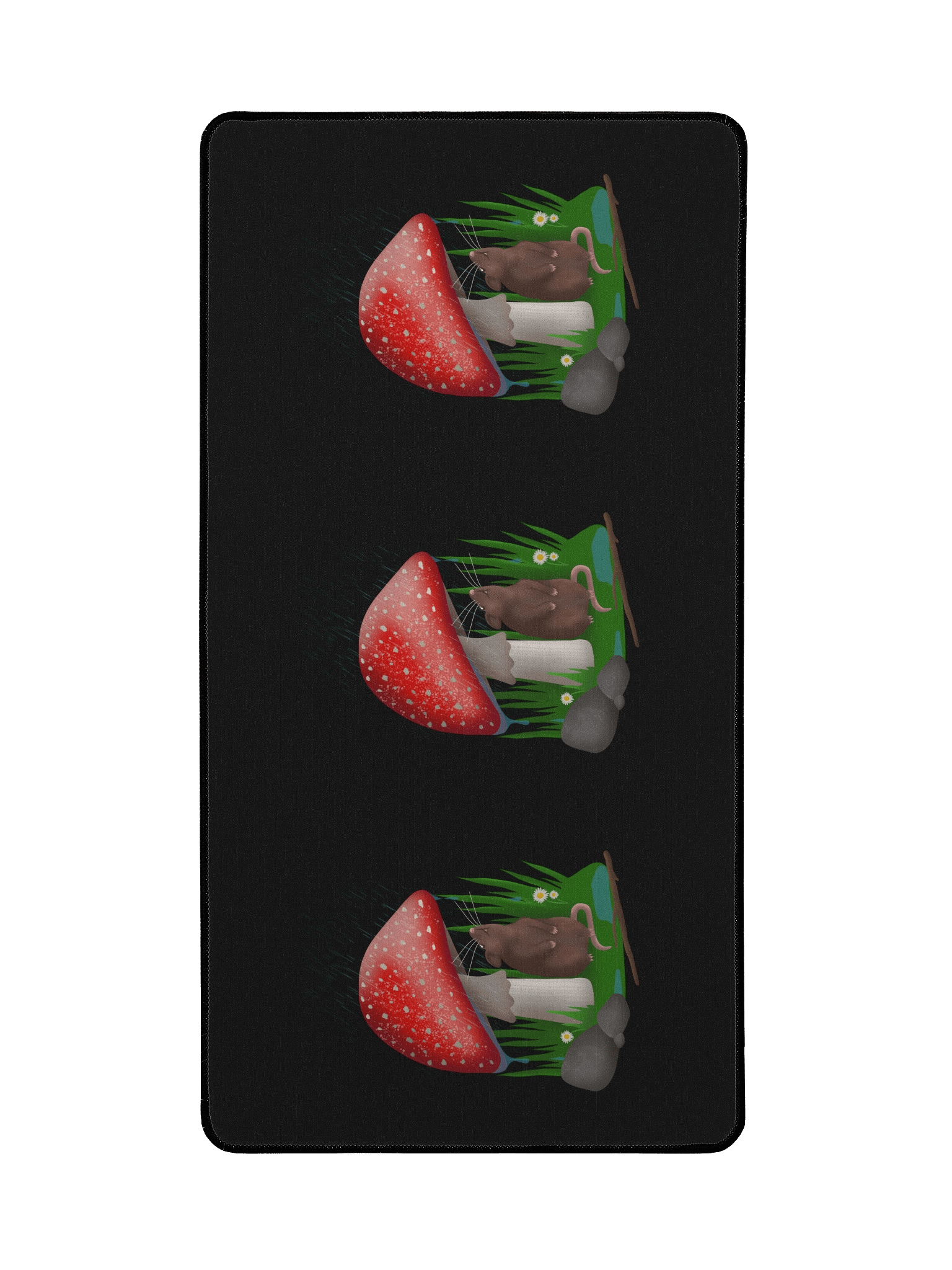 Toadstool Mushroom Rat Large-Print Desk Mat Large product image (2)