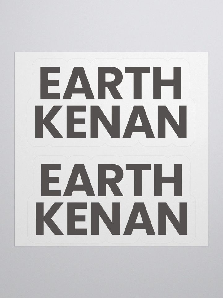 Earth Kenan logotype stickers product image (1)