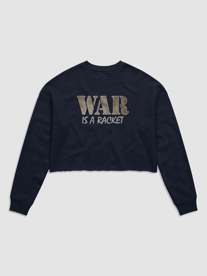 War Is A Racket - Metal - Bella+Canvas Women's Fleece Crop Sweatshirt product image (5)