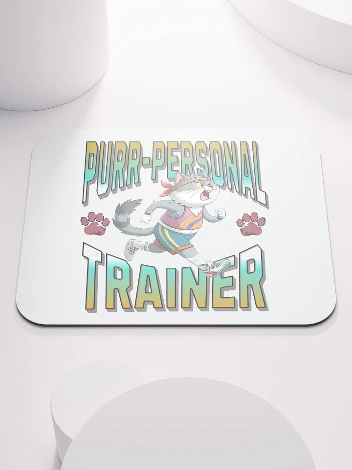 Purr Personal Trainer Cat Mouse Pad product image (2)