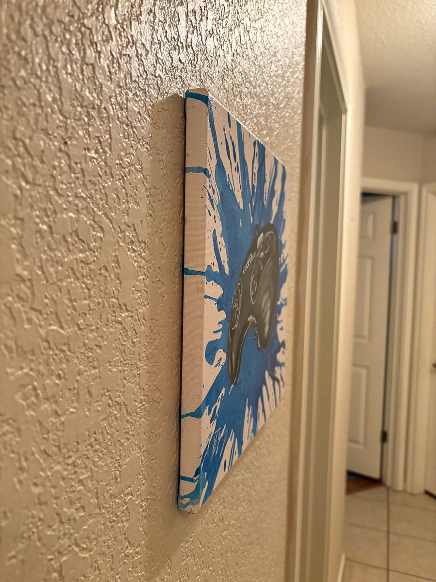 Hand painted “A New Challenger” Controller Splatter Painting product image (5)