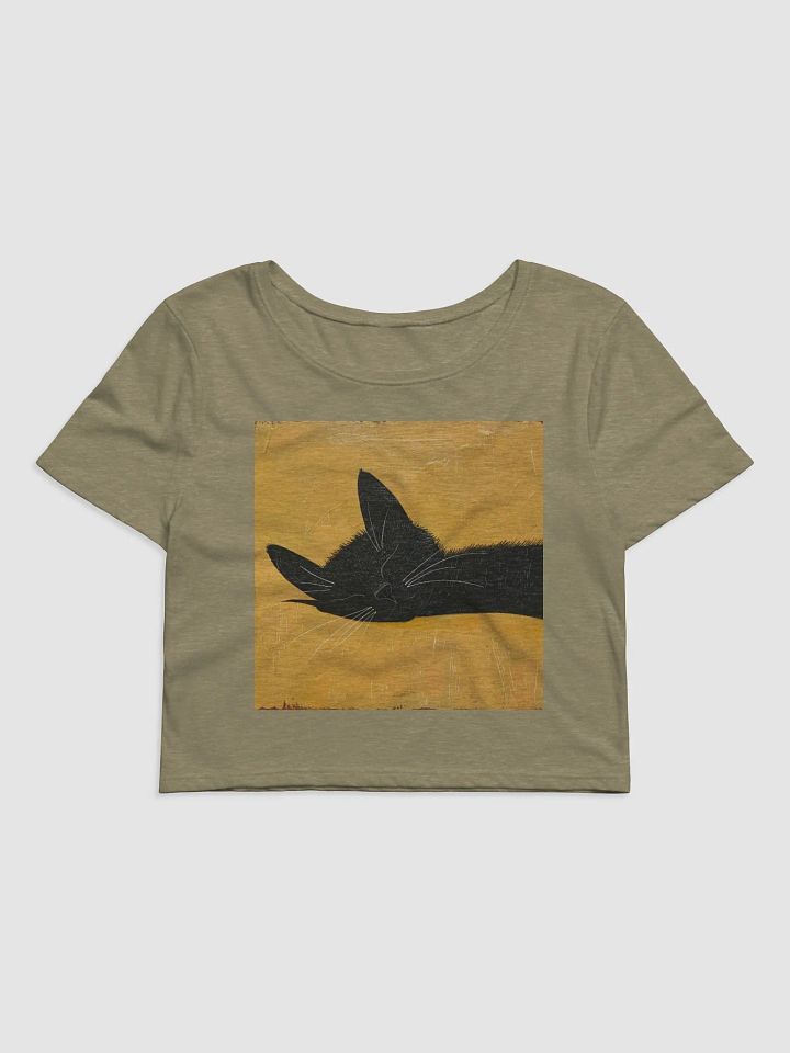 Bella+Canvas Women's Crop Tee -Sweet Sleeping Black Cat product image (1)