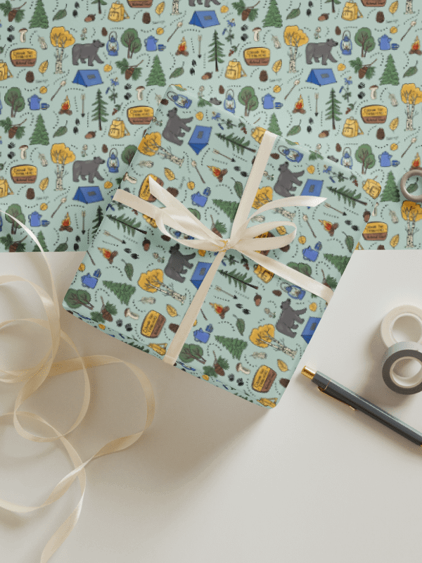 Colorado Trail Adventure in blue Wrapping Paper Set product image (5)