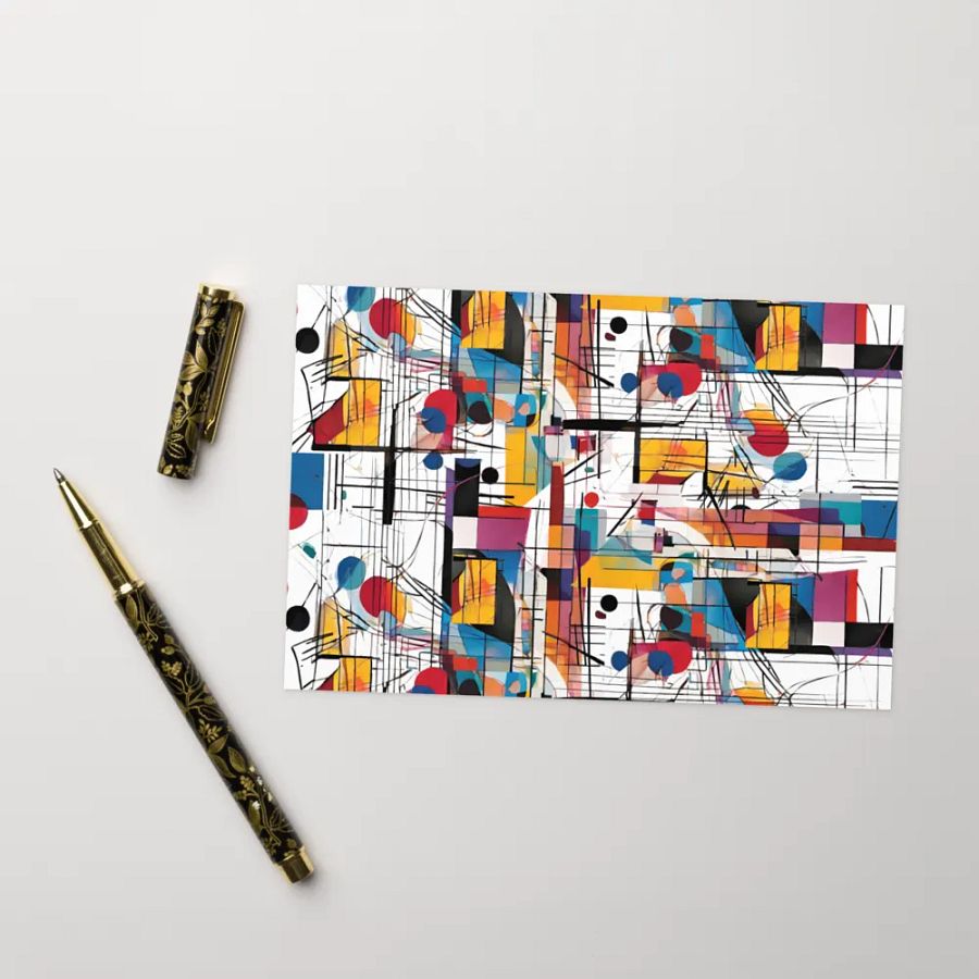 Kadinsky inspired birthday card product image (10)