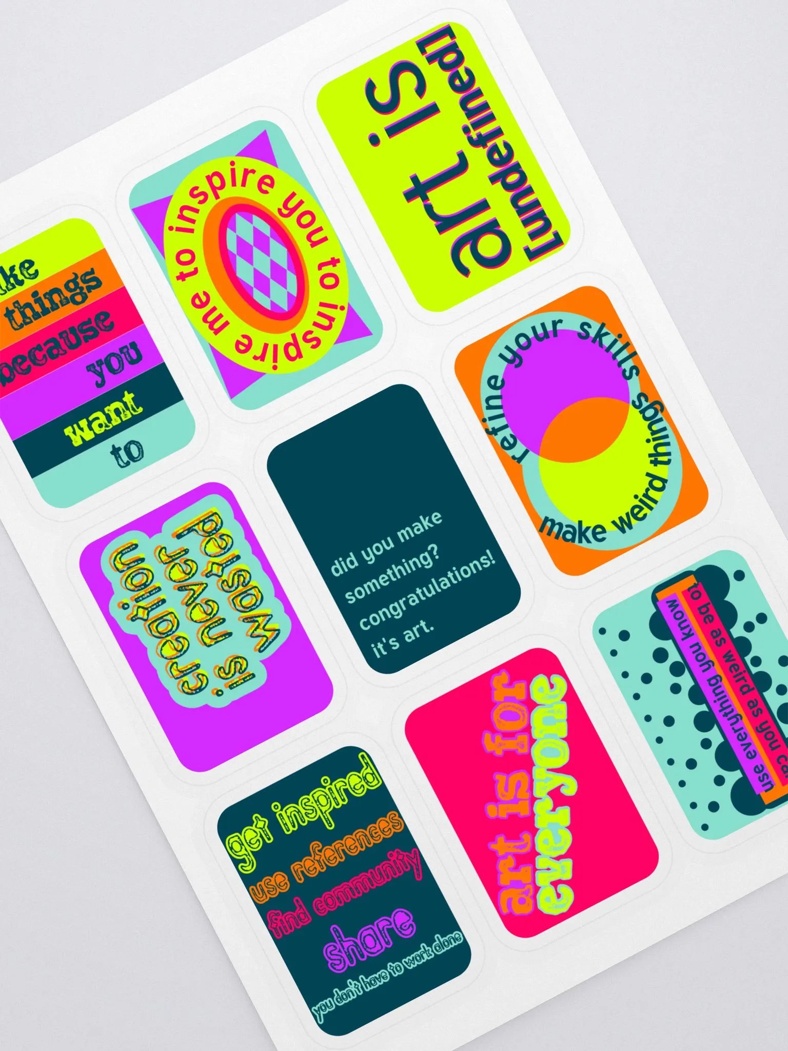 Art For All Sticker Sheet product image (1)