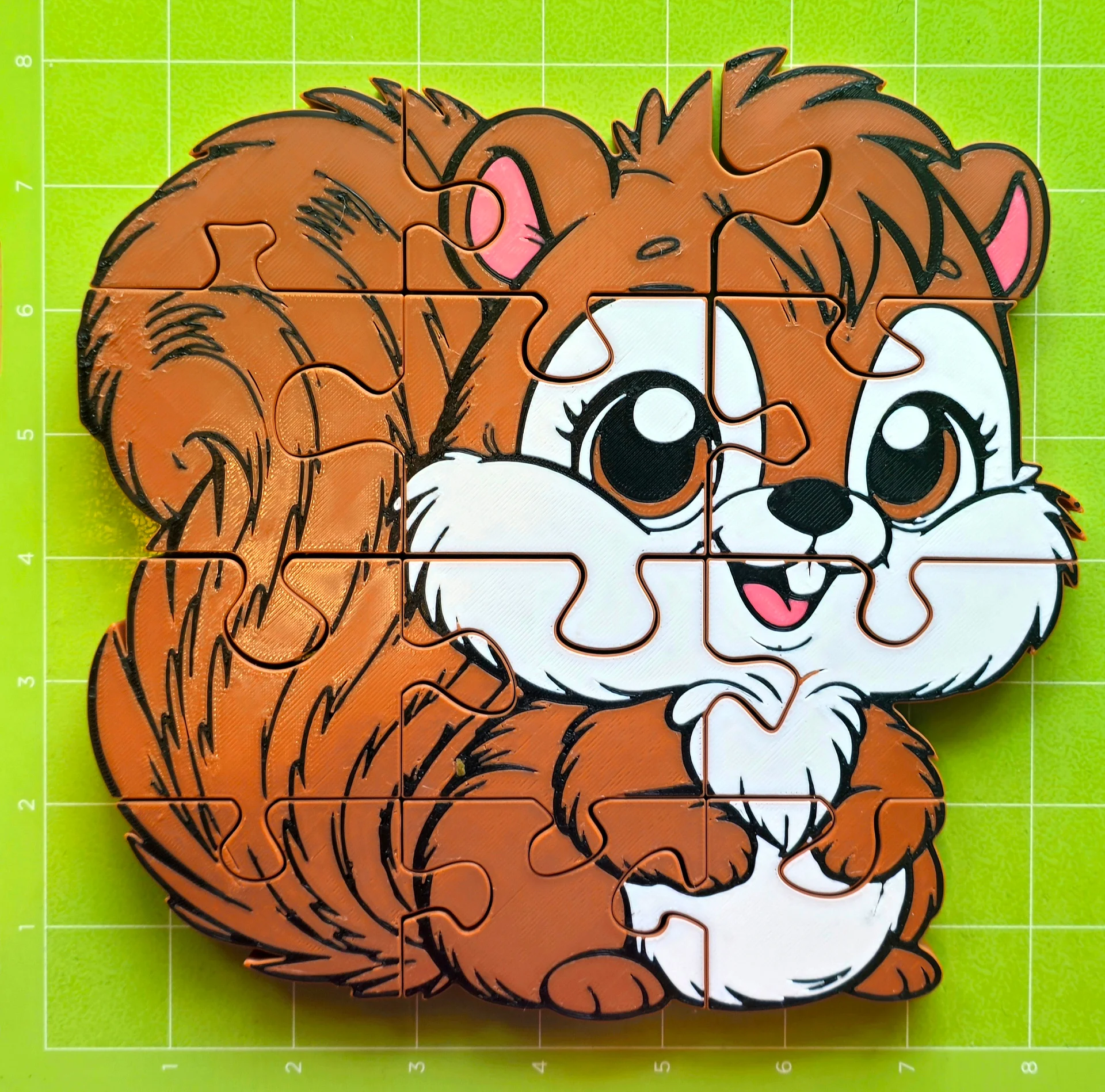 Chipmunk 3D Printed Jigsaw Puzzle – A Nutty Fun Challenge for Kids! product image (4)