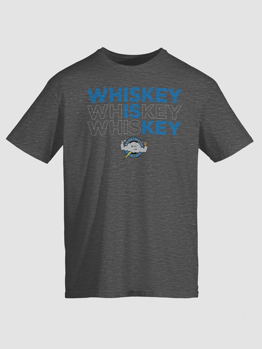 Whiskey Is Key - Whiskey Weather T-Shirt (Blue Letters) product image (21)